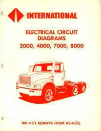 Electrical Circuit Diagrams for 1991 IH International 2000, 4000, 7000, 8000 Truck