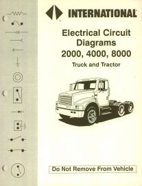Electrical Circuit Diagram for 1992 IH International Harvester 2000, 4000, 8000 Truck and Tractor