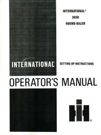 45 McCormick IH No # 45 Baler Operator's and Setting Up Instructions Manual 