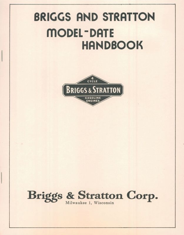 Shop Briggs & Stratton Stationary Engine Manuals Now