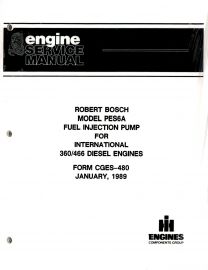 Service Manual for Robert Bosch PES6A Fuel Injection Pump