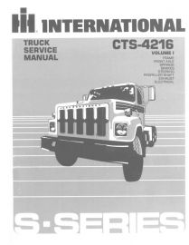 Service Manual for 1985 International S-Series Truck - 3 Volume Set