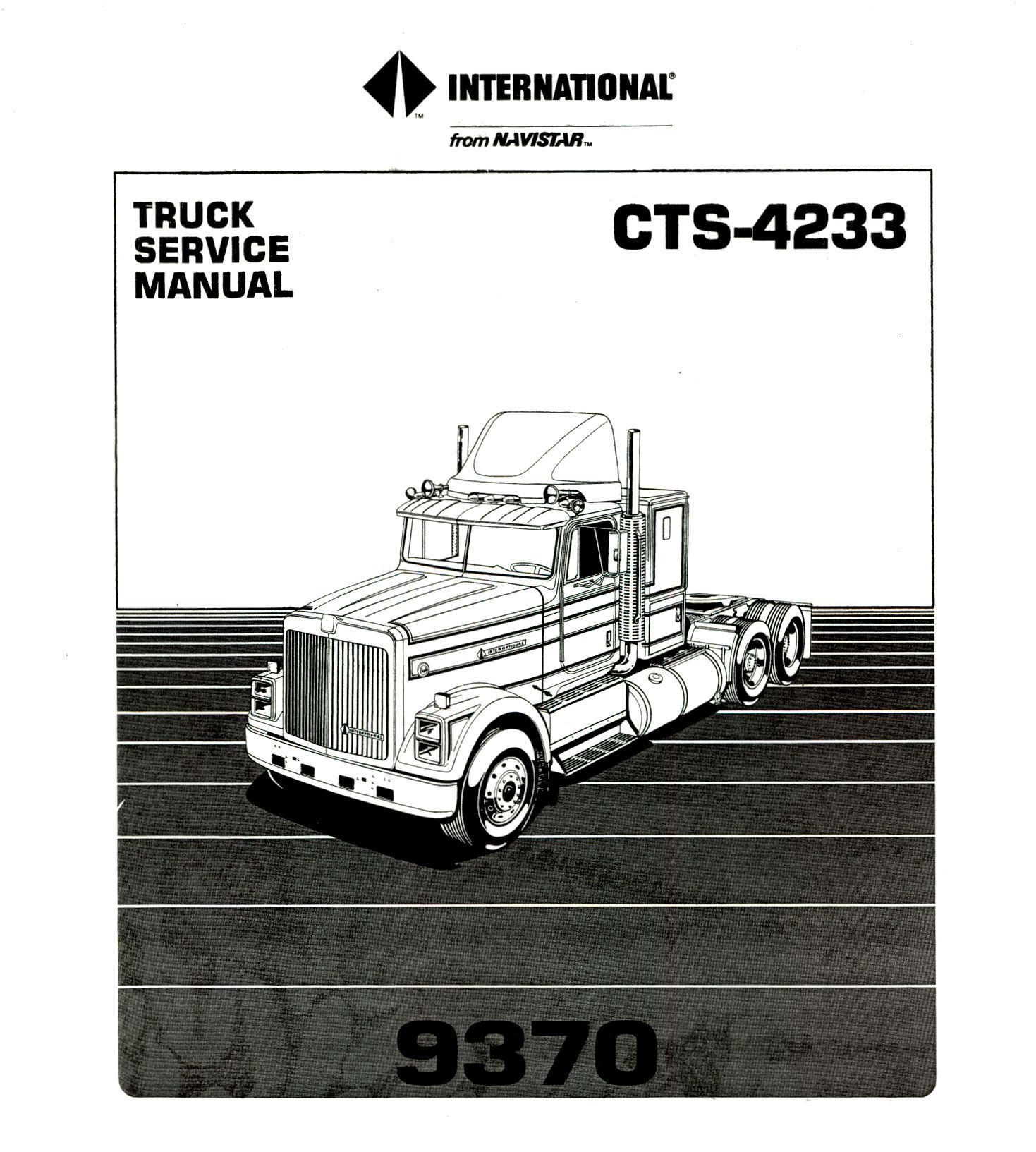 Binder Books: Service Manual for 1987 International 9370 Truck