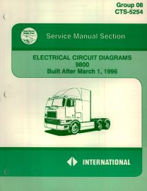 Electrical Circuit Diagrams for 1996-97 International 9800 Trucks
