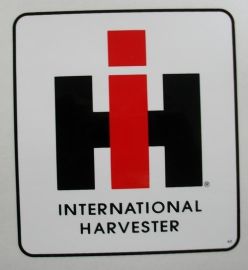 IH International Harvester Logo Decal 2" x 2.25"