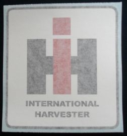 IH International Harvester Logo Decal 1.25" x 1.25" - Vinyl