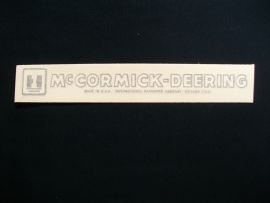 IH McCormick-Deering Decal 1.5" x 9" - Vinyl
