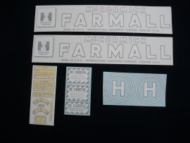 McCormick Farmall H (July 1949-1953) Vinyl Cut Restoration Decal Set