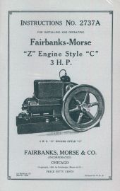 Instructions for Installing and Operating Fairbanks Morse 3 HP Model Z Style C Engine