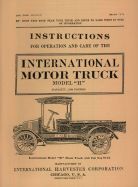 Instruction Manual for 1917-1923 International Model H