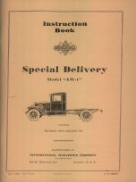 Instruction Book for International Special Delivery Model "AW-1"