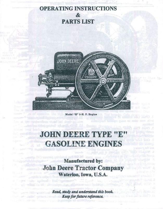 Maynard Kerosene Gas Motor Engine Hit Miss Book Manual Instructions Staionary 