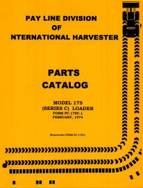 Parts Catalog for International 175 Series C Loader