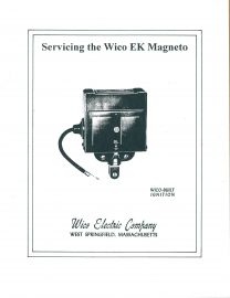 Service Manual for Wico Type EK Magneto