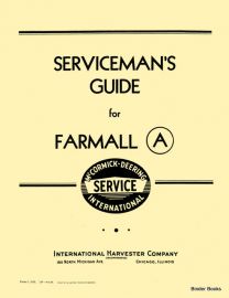 Serviceman's Guide for the Farmall A