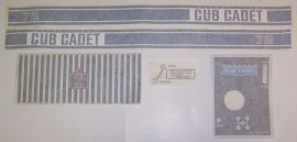 Cub Cadet 72 Restoration Decal Set
