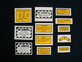 Farmall ( or IH) 100, 130, 140 Gas Tractors Small Decal Set
