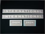 International 2424 Hood & Model Numbers Only Decal Set - Vinyl