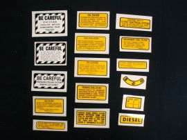 Farmall (or IH) 350 Diesel Tractors Small Decal Set