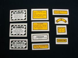 Farmall (or IH) 400, 450 Gas Tractors Small Decal Set
