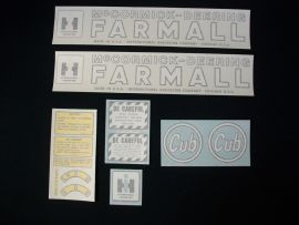 IH McCormick Circle Cub (May 1947-July 1947) Restoration Decal Set - Vinyl