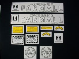 IH McCormick Circle Cub (May 1947-July 1947) Restoration Decal Set