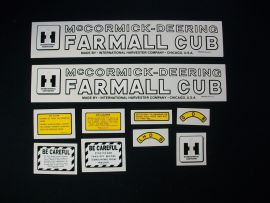 IH McCormick Deering Cub (July 1947-July 1949) Restoration Decal Set