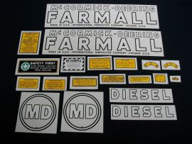 McCormick-Deering Farmall MD Restoration Decal Set (Pre July 1949)
