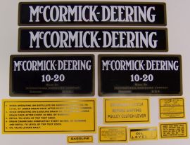 McCormick Deering 10-20 Restoration Decal Set