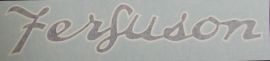 Ferguson Script Decal