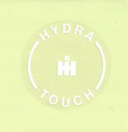 IH Hydra Touch Decal 2" White Round Decal - Vinyl