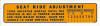 Seat Adjust Decal for IH Tractors & Combines