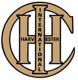 International Harvester IHC 3" Round Gold Decal - Vinyl