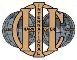 International Harvester IHC Double Globe Decal 3.5" x 4.5"