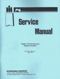 Service Manual for IH Cub Cadet Engine for 86, 108, 109, 128, 129, 149, 169, 800, 1000, 1200, 1250