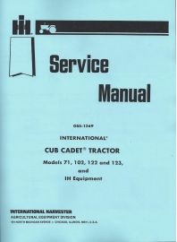 Cub Cadet 149 Hydrostatic Service Manual Cub Cadet 149 Hydrostatic Service Manual