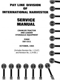 Service Manual for Crawler Tractor and Loader Hydraulic Equipment