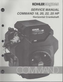 Kohler Twin Cylinder Command 18, 20, 22, 25 HP Horizontal Shaft Engine Service Manual