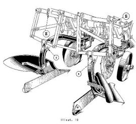 BN-187 McCormick Deering Two-Way Plow (12", 14", or 16" bottoms) for Farmall BN