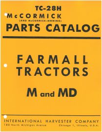 Parts Catalog for McCormick Farmall M & MD Tractor